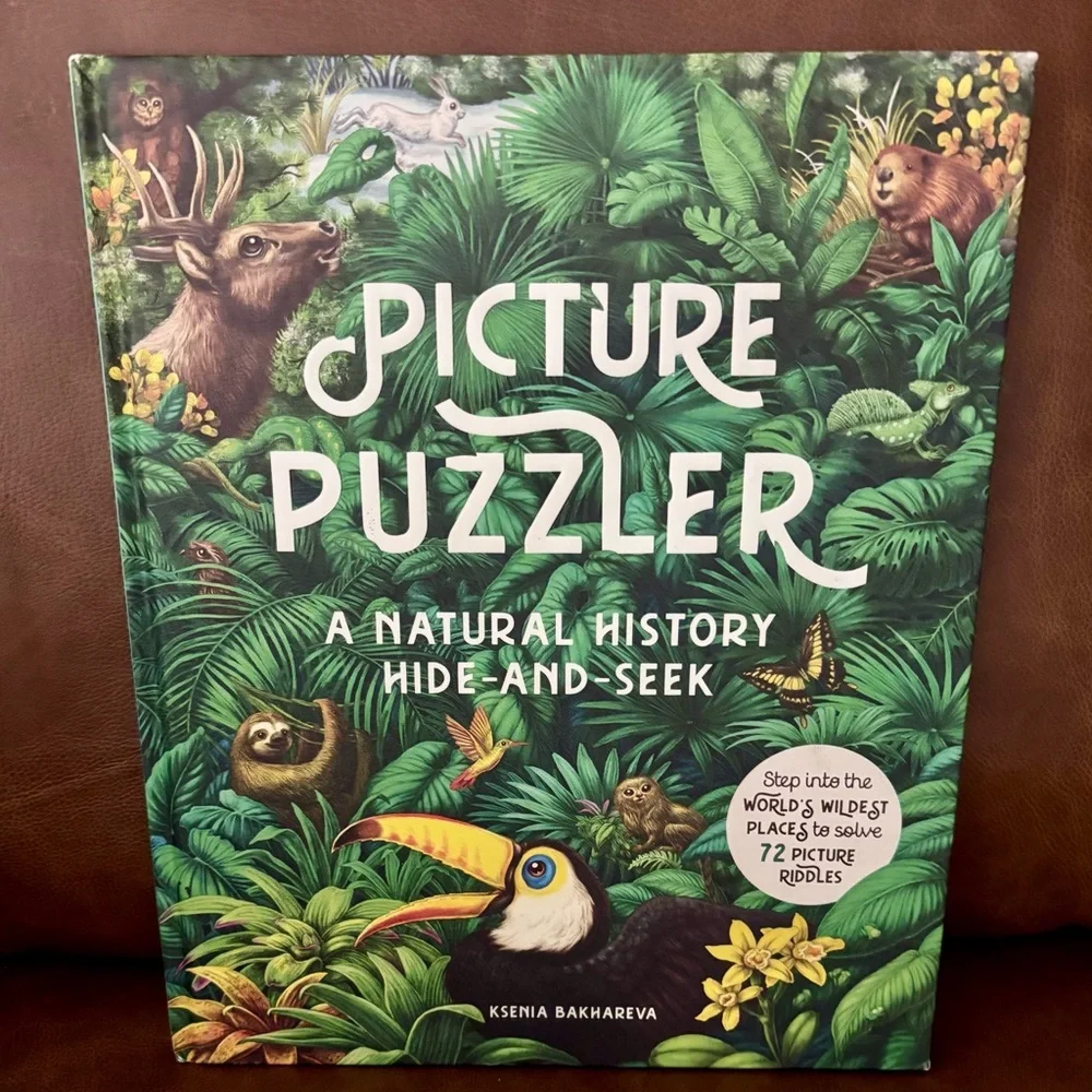 Picture Puzzler Hardcover Book w/ Fun Interactive Riddles for kids 5+ Years Old